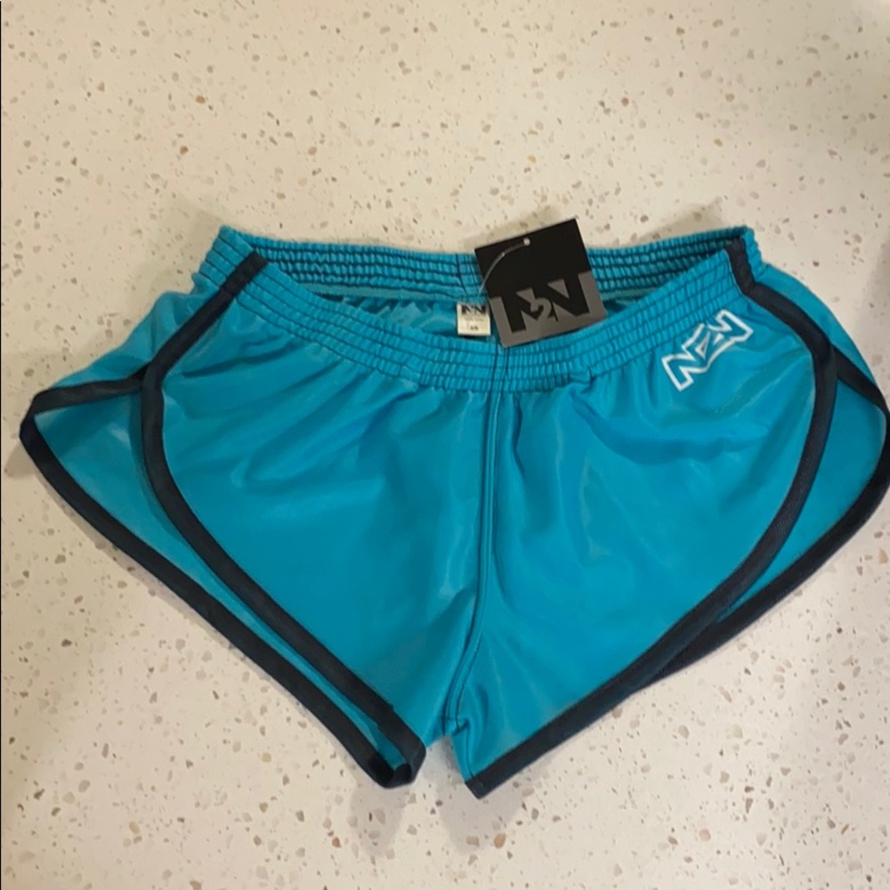 N2N Bodywear Euro Split Short ES2 Aqua X-Small